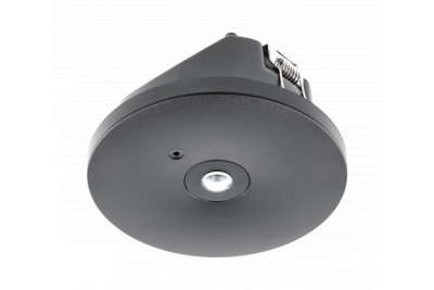 Lumină de urgență OGLA LED, 3W, 200lm, AC220-240V, 50-60Hz, IP20, 6400K, 3H, sarcină unică, TEST, negru 1208963017