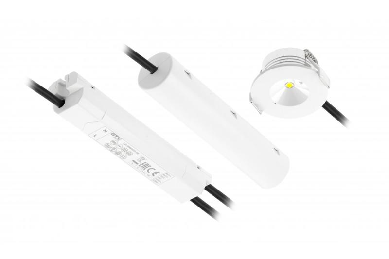 Lampă de urgență OMAHA-3 LED, 3W, 300lm, AC220-240V, 50-60Hz, IP20, 3h, 6400K, unică utilizare, BUTON DE TEST 1208963024