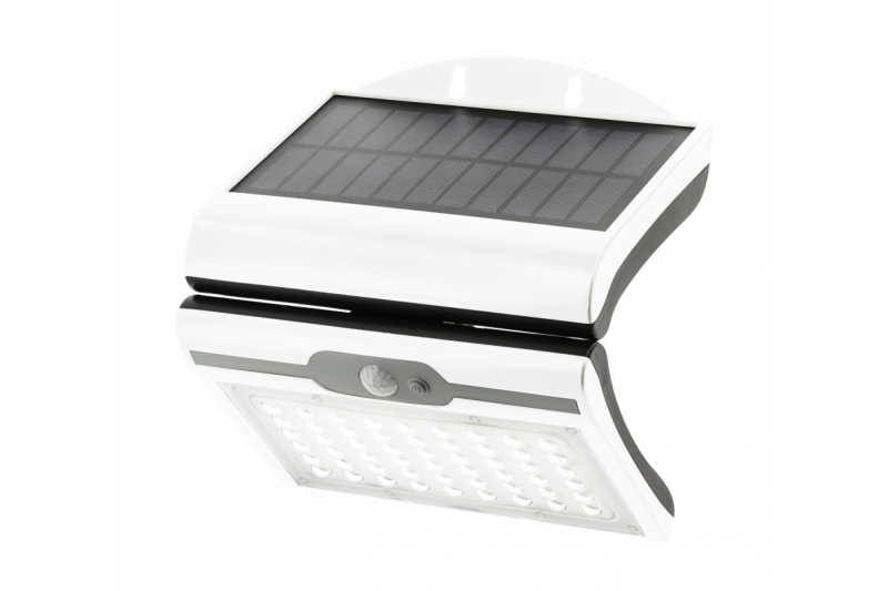 Lumina de fatada RAMOS Solar cu senzor de miscare / amurg, 50W, 300lm, 3,7V 1800mAh, IP44, 6000K, alb 1208963114