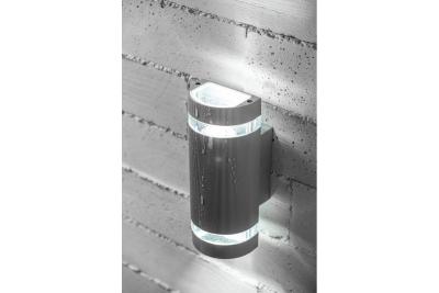 Decor Luminară de perete cu două direcții SILVA GU10 MAX 2x50W IP54 AC220-240V 50/60Hz gri. 1208963136