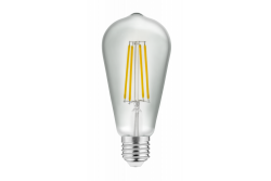 Lumină LED, FILAMENT, ST64, 3000K, E27, 6W, 600Im, AC220-240V/ 50-60Hz, RA>80, 360° 1208963175