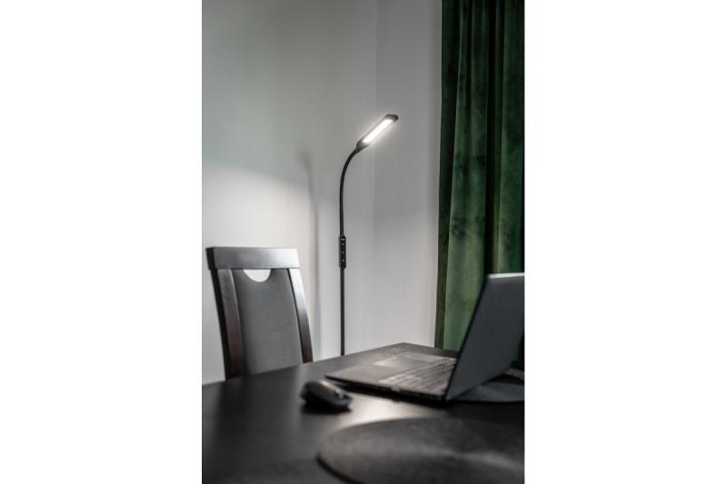Decor Lampă de podea Vasalia 8W 450lm AC220-240V 4-CCT 5 trepte de reglare a luminii timer45' PF>0 5 RA>80 Negru 1208963348