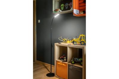 Decor Lampă de podea YORK 10W 900lm AC220-240V cu 3 trepte de reglare a intensității luminoase și 3-CCT pilot PF>0 5 Ra>80 negru. 1208963351