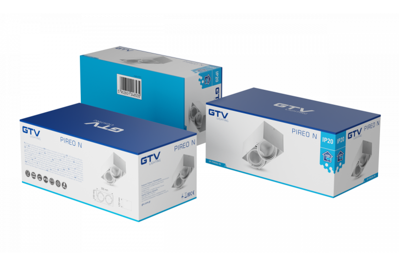 Decor Lustră de tavan PIREO N montată suprapusă dublă IP20 alb/alb 1208963772