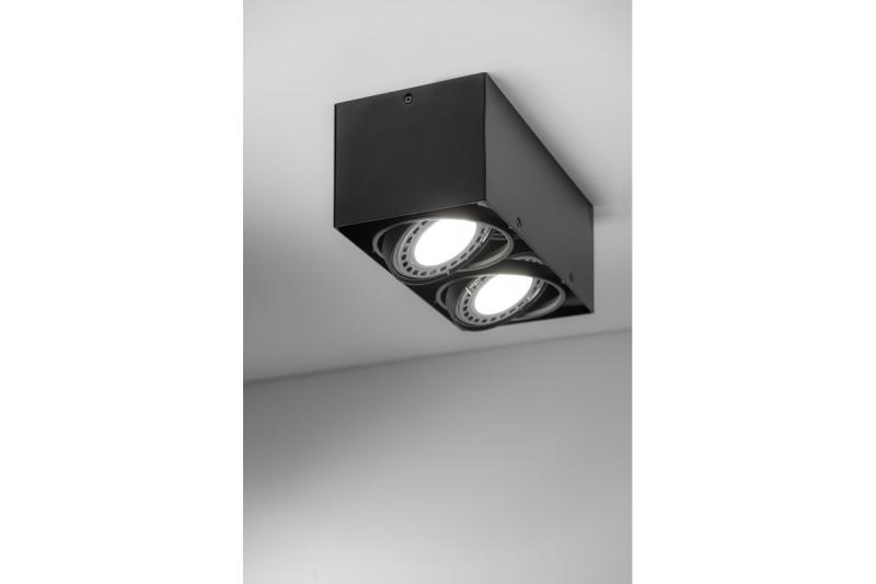 Decor Fixtură PIREO N montată pe suprafață, dublă, IP20, negru/negru. 1208963773