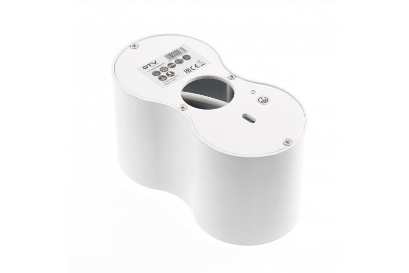 Decor Lustră de tavan AVEIRO DUO din aluminiu 160x80x85mm IP20 max 20W*2 rotundă albă. 1208963827