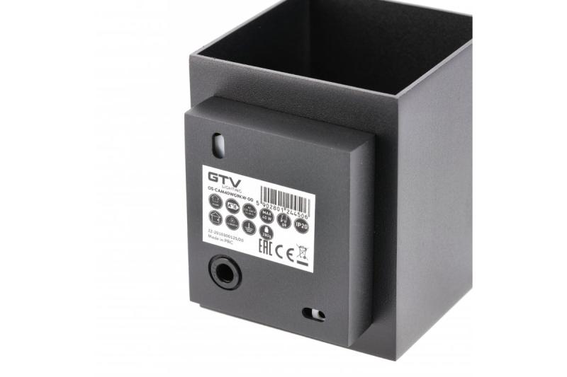 Decor Aparat de iluminat pe perete CAMPIONE din aluminiu G9 IP20 max. 40W IP20 pătrat negru. 1208963849