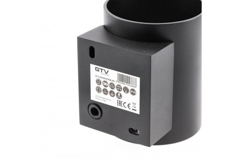 Decor Aparat de iluminat pe perete CAMPIONE din aluminiu G9 IP20 max. 40W IP20 rotund negru. 1208963851