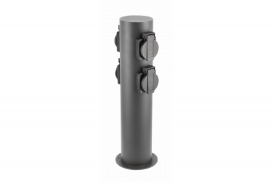 Decor Postul de grădină CORTA-P 36 IP54 AC220-240V 50-60Hz 4*Priză Schucko max.3500W post grafit 1208963859