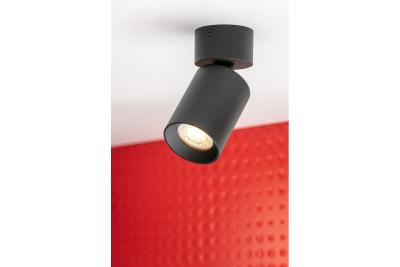 Decor Luminară de tavan FARGO 2 din aluminiu, 70x166mm, IP20, maxim 20W, rotundă, neagră. 1208963880