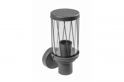 Decor Lampă de grădină KERTA-A E27 MAX.12W IP44 AC220-240V 50-60Hz, simplă, cu perete de culoare grafit 1208963906