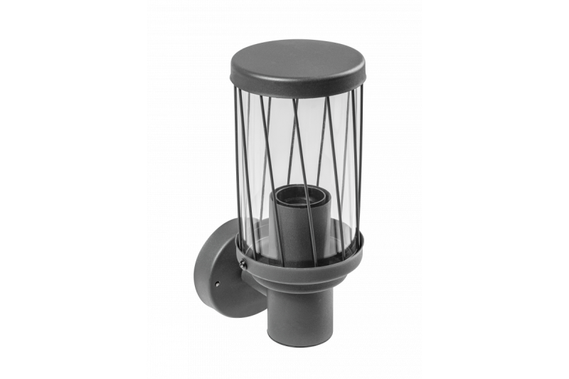 Decor Lampă de grădină KERTA-A E27 MAX.12W IP44 AC220-240V 50-60Hz, simplă, cu perete de culoare grafit 1208963906