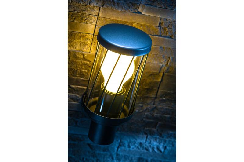 Decor Lampă de grădină KERTA-A E27 MAX.12W IP44 AC220-240V 50-60Hz, simplă, cu perete de culoare grafit 1208963906