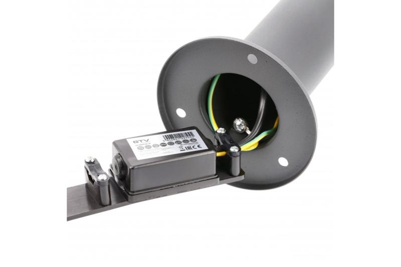 Decor KERTA-P 50 lumina de grădină E27 MAX.12W IP44 AC220-240V 50-60Hz baliză grafit 1208963907