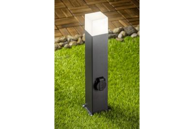 Decor Lampa de grădină LARGO-P 50 E27 MAX.15W IP44 AC220-240V 50-60Hz max. 2500W, suport de montare grafit 1208963919