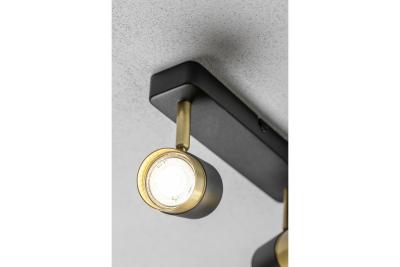 Decor Lustră de tavan ORIO din aluminiu 24.0x5.5x14.0 IP20 2*GU10 max. 50W rotundă neagră 1208963965