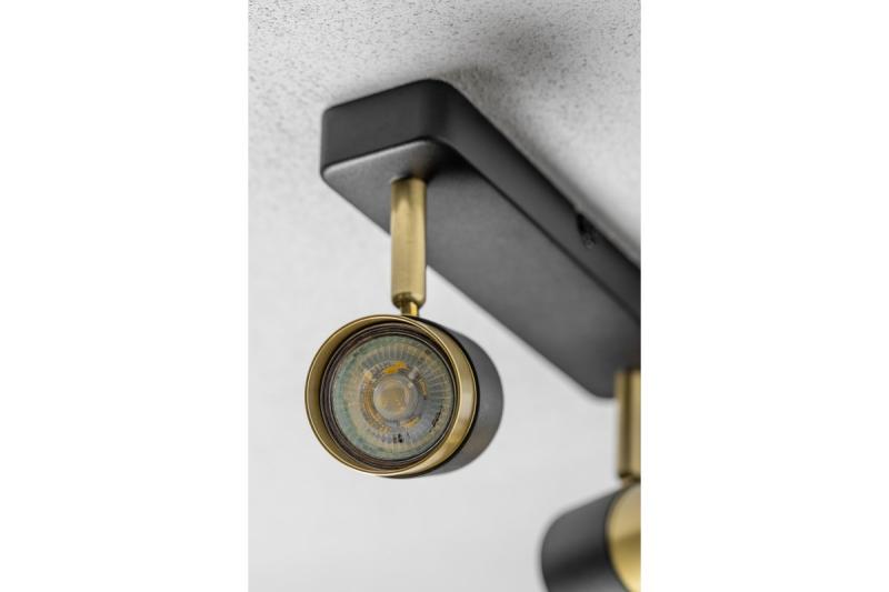 Decor Lustră de tavan ORIO din aluminiu 24.0x5.5x14.0 IP20 2*GU10 max. 50W rotundă neagră 1208963965