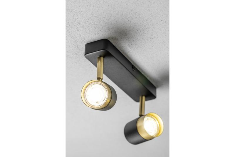 Decor Lustră de tavan ORIO din aluminiu 24.0x5.5x14.0 IP20 2*GU10 max. 50W rotundă neagră 1208963965