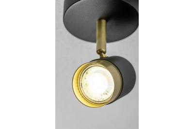 Decor Lustră de tavan ORIO din aluminiu 11.6x5.6x11.5 IP20 1*Gu10 max. 50W rotundă neagră 1208963969