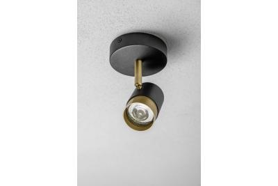 Decor Lustră de tavan ORIO din aluminiu 11.6x5.6x11.5 IP20 1*Gu10 max. 50W rotundă neagră 1208963969