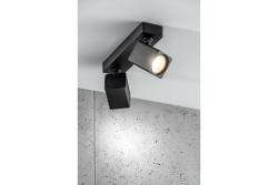Decor Lustră de tavan RENO din aluminiu IP20 max. 20W*2 pătrată dublă, neagră. 1208963980