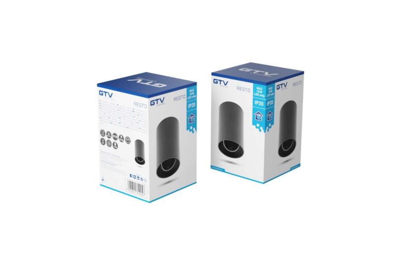 Decor Lustră de tavan RESTO PC φ80x125mm IP20 max 20W rotundă, neagră. 1208963985