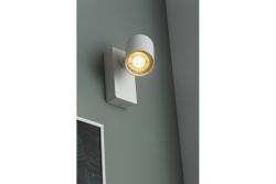 Decor Aparat de iluminat montat pe perete SANTO din aluminiu IP20, maxim 20W, rotund, alb. 1208963994