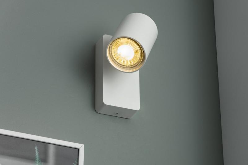 Decor Aparat de iluminat montat pe perete SANTO din aluminiu IP20, maxim 20W, rotund, alb. 1208963994