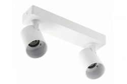 Decor Lustră de tavan SANTO din aluminiu IP20 max. 20W*2 dublă rotundă albă. 1208963998