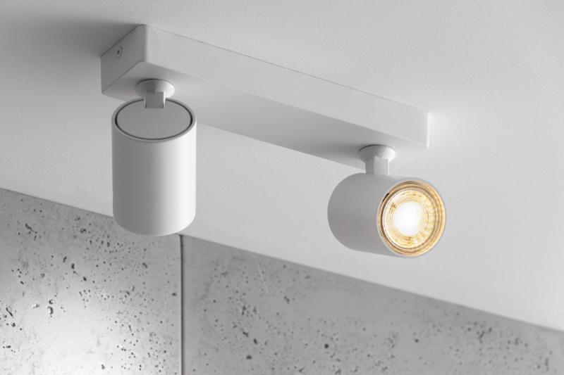 Decor Lustră de tavan SANTO din aluminiu IP20 max. 20W*2 dublă rotundă albă. 1208963998