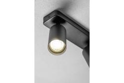 Decor Lustră de tavan SANTO BIS din aluminiu IP20 max. 20W*2 dublă rotundă neagră. 1208963999