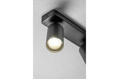 Decor Lustră de tavan SANTO BIS din aluminiu IP20 max. 20W*2 dublă rotundă neagră. 1208963999