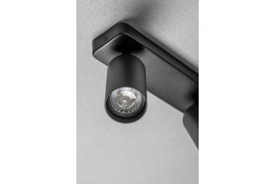 Decor Lustră de tavan SANTO BIS din aluminiu IP20 max. 20W*2 dublă rotundă neagră. 1208963999