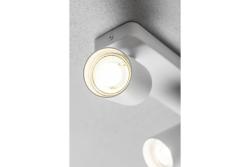 Decor Lustră de tavan SANTO BIS din aluminiu IP20 max. 20W*2 dublă rotundă albă. 1208964000