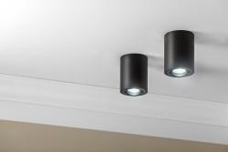 Decor Suprafață montată pe perete, lampă SENSA din aluminiu 85x115 IP20, maxim 50W, carcasă rotundă neagră. 1208964004