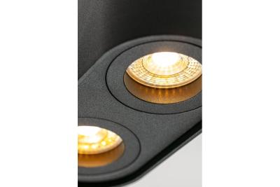 Decor Lustră de tavan SENSO DUO din aluminiu 83x165x110 IP20 max 50W rotundă, neagră. 1208964011