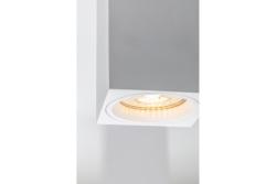 Decor Suprafață montată pe perete, lampă SENSA MINI din aluminiu 70x70x115 IP20, maxim 50W, carcasă pătrată albă. 1208964014