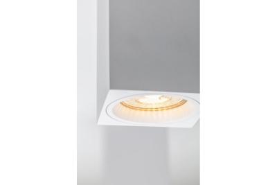 Decor Suprafață montată pe perete, lampă SENSA MINI din aluminiu 70x70x115 IP20, maxim 50W, carcasă pătrată albă. 1208964014