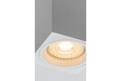 Decor Suprafață montată pe perete, lampă SENSA MINI din aluminiu 70x70x115 IP20, maxim 50W, carcasă pătrată albă. 1208964014