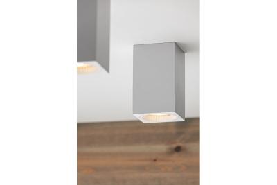 Decor Suprafață montată pe perete, lampă SENSA MINI din aluminiu 70x70x115 IP20, maxim 50W, carcasă pătrată albă. 1208964014