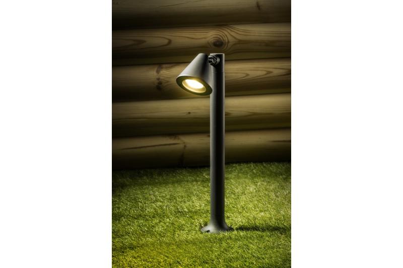 Decor Lustar de grădină LUSTINO-P 80 GU10 MAX.20W IP44 AC220-240V 50-60Hz, post de montare grafit 1208964034