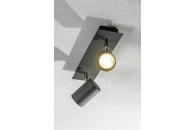 Decor Lustră de tavan VENETO IP20 max. 20W 2 x GU10 rotundă neagră 1208964038