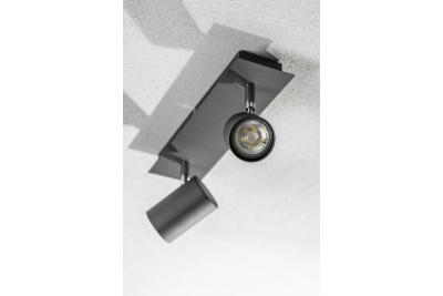 Decor Lustră de tavan VENETO IP20 max. 20W 2 x GU10 rotundă neagră 1208964038
