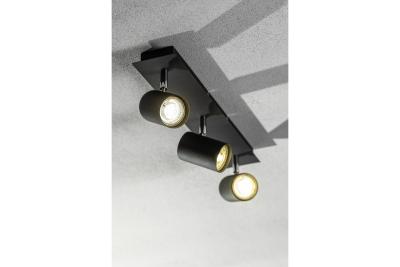 Decor Lustră de tavan VENETO IP20 max. 20W 3 x GU10 rotundă neagră 1208964040