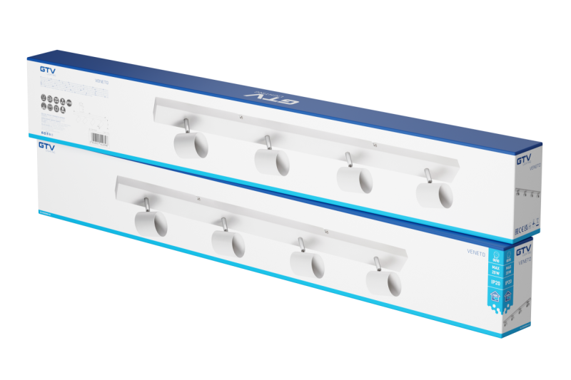 Decor Lustră de tavan VENETO IP20 max. 20W 4 x GU10 alb rotund 1208964041