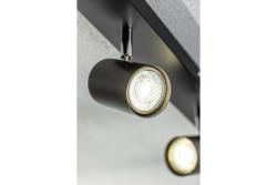Decor Lustră de tavan VENETO IP20 max. 20W 5 x GU10 rotundă neagră 1208964044
