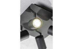 Decor Lustră de tavan VENETO IP20 max. 20W 4 x GU10 rotund/pătrat negru 1208964046