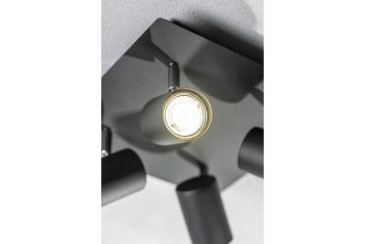 Decor Lustră de tavan VENETO IP20 max. 20W 4 x GU10 rotund/pătrat negru 1208964046