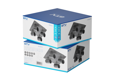 Decor Lustră de tavan VENETO IP20 max. 20W 4 x GU10 rotund/pătrat negru 1208964046