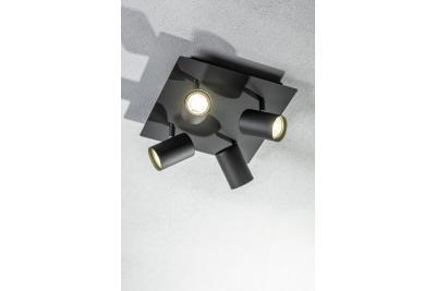 Decor Lustră de tavan VENETO IP20 max. 20W 4 x GU10 rotund/pătrat negru 1208964046